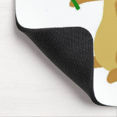 Ferret hält eine Blume Mousepad (Ecke)