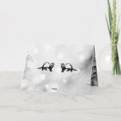 Ferret Happy Holidays Karte (Rückseite)