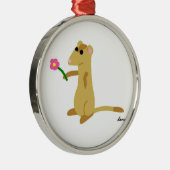 Ferret Holding a Blume Ornament (Rechts)