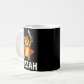 Ferret Huzzah Knight Sword Funny For Men Women Kid Kaffeetasse (Vorderseite Links)