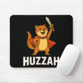 Ferret Huzzah Knight Sword Funny For Men Women Kid Mousepad (Mit Mouse)