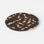 Ferret in dunkelbraun pappteller (Schrägansicht)