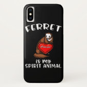Ferret ist mein Geist, Niedliches Tier Case-Mate iPhone Hülle (Rückseite)