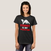 Ferret ist mein Valentine Funny Ferret Valentine S T-Shirt (Vorne ganz)