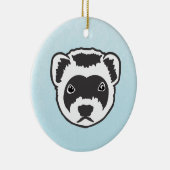 Ferret Keramik Ornament (Rechts)