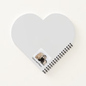 "Ferret Kisses" Heart Notebook Notizblock (Rückseite)