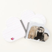 "Ferret Kisses" Heart Notebook Notizblock (Innenseite)
