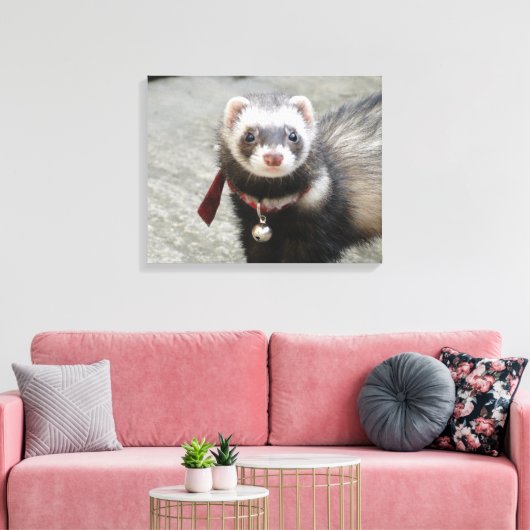 Ferret Leinwanddruck (Insitu (Wohnzimmer))