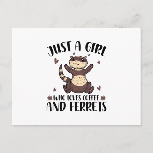 Ferret Lover Geschenke | Haustiere Haustiere Haust Postkarte (Vorderseite)