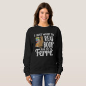 Ferret Mama Read Books Sweatshirt (Vorne ganz)