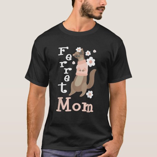 Ferret Mama Zoo T-Shirt (Vorderseite)