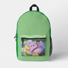 Ferret N Blume Backpack Bedruckter Rucksack