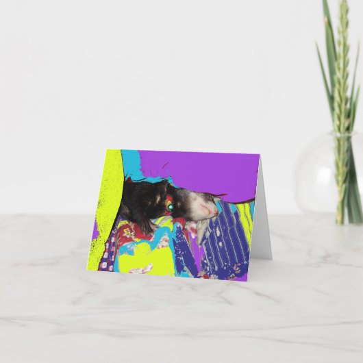 Ferret Nickerchen Geburtstagskarte Karte (Vorderseite)