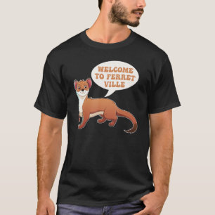 Ferret Niedlich Furry Animal Weasel Ferret T-Shirt