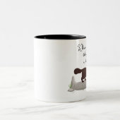 Ferret! Niedliches Geschenk für Freundesfreunde! Zweifarbige Tasse (Mittel)
