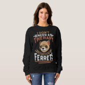 Ferret Niedliches Tier T-Shirt Sweatshirt (Vorne ganz)