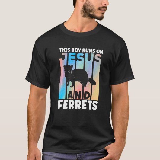 Ferret Outfit for Ferret Lover Apparel for Boys Pr T-Shirt (Vorderseite)