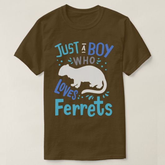 Ferret Polecats Ferret Lover T-Shirt (Design vorne)