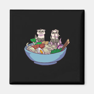 Ferret Ramen Noodles Anime Kawaii Japanisch Otaku  Magnet
