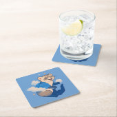 Ferret Rechteckiger Pappuntersetzer (Vor Ort)