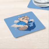 Ferret Rechteckiger Pappuntersetzer (angewinkelt)