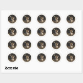 Ferret Round Stickers (Blatt)