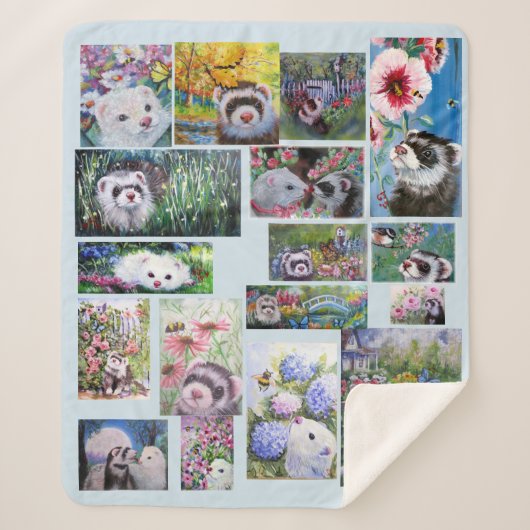 Ferret Sherpa Blanket Sherpadecke (Vorderseite)