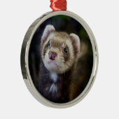 Ferret Silbernes Ornament (Rechts)