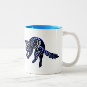 Ferret Trybe: Kriegstanz! Zweifarbige Tasse