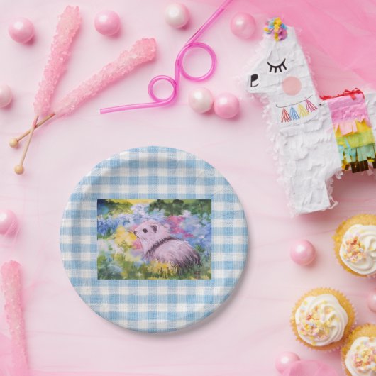 Ferret und Blume Party Papierplatte Pappteller (Party)