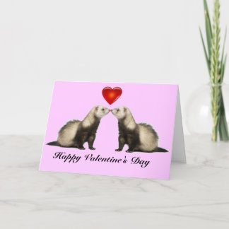 Ferret Valentine Card Feiertagskarte