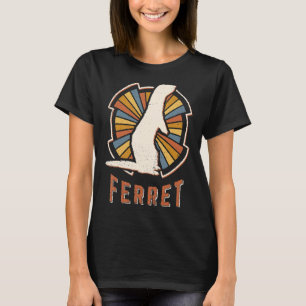 Ferret Vintag Classic Retro Animal Liebe T-Shirt