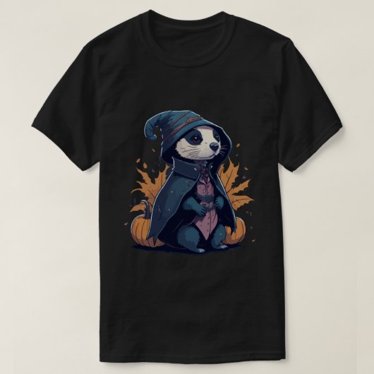 Ferret Wand Magic Book T-Shirt (Design vorne)