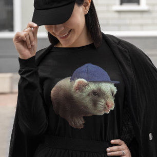 Ferret Wearing Hat T - Shirt