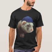 Ferret Wearing Hat T - Shirt (Vorderseite)