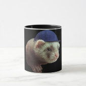 Ferret Wearing Hat Tasse (Zentrum)