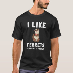 Ferret Weasel Pet Rodent Animal Vateranian 1 T-Shirt