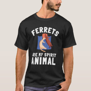 Ferret Weasel Pet Rodent Animal Vateranian 2 T-Shirt