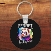 Ferret Whisperer Comfort Colors Adult Heavyweight Schlüsselanhänger (Vorderseite)