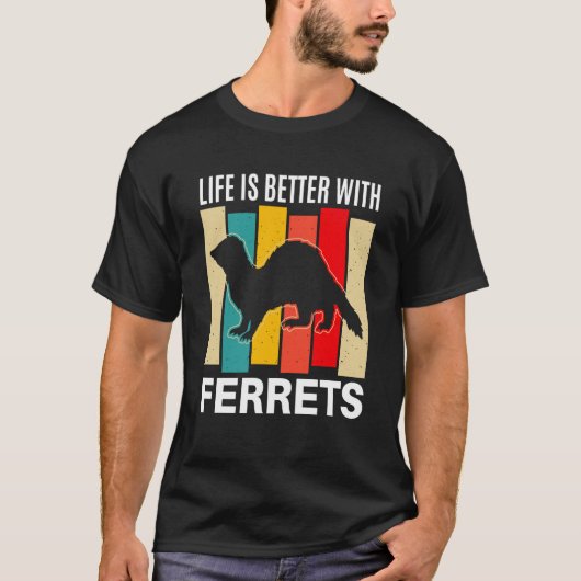 Ferret with Ferrets Ferret T-Shirt (Vorderseite)