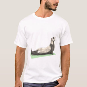 Ferret Yoga Pose Meditation Zen Workout Übung F T-Shirt