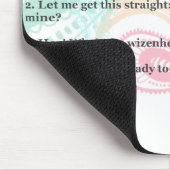 Ferretism oder Frettchen-Zitate Mousepad (Ecke)