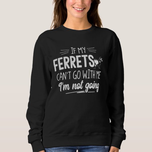 Ferrets Geschenk für kleine Tierfreunde - ich bin Sweatshirt (Vorderseite)
