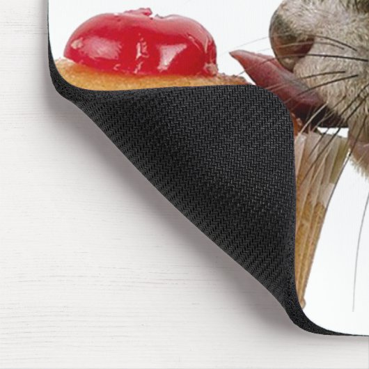 Ferrets Liebe Cupcakes Mousepad (Ecke)