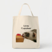 Ferrets Liebe Cupcakes Tragetasche (Vorne)