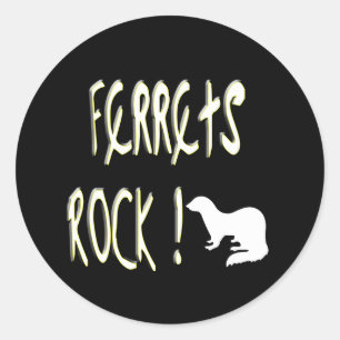 Ferrets Rock! Aufkleber