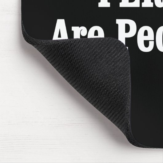 FERRETS sind auch Menschen! Mousepad (Ecke)