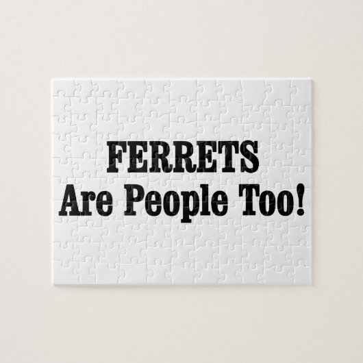 FERRETS sind auch Menschen! Puzzle (Horizontal)