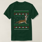 Ferrets Ugly Christmas Sweater T-Shirt (Design vorne)