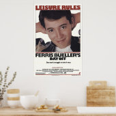 Ferris Buellers Day Off 1986 Freizeitvorschriften Poster (Küche)
